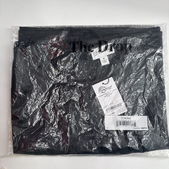 The Drop Women's Tanya Shirred-Neck Bubble Tank Black-Medium With Tag *READ... - Picture 13 of 14